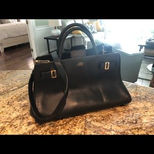 - Leather designer handbag. Preowned.
